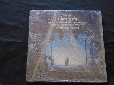 WAGNER, Lohengrin Karajan Berlin Philharmonic Kollo USA New Sealed 5LP Boxed