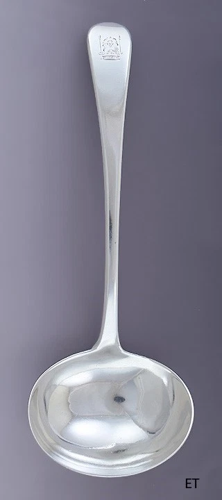 1802 Antique English Sterling Silver Gravy Sauce Ladle by Eley and Fearn