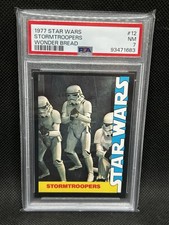 1977 STAR WARS WONDER BREAD #12 STORMTROOPERS PSA 7