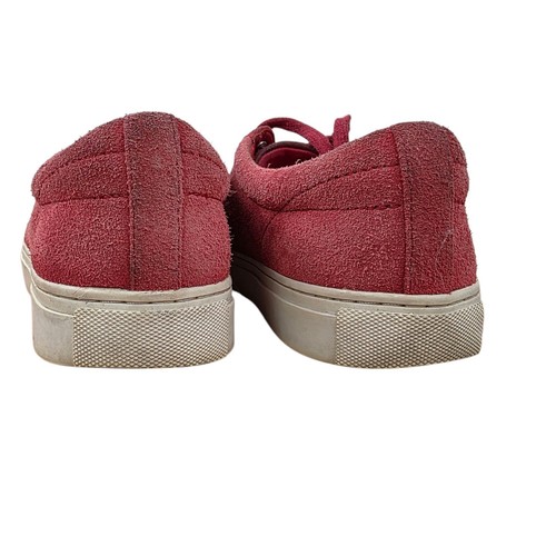 Tory Burch Womens Amalia Sneaker Suede Leather Shoes Red Leather Size 8.5 US - Picture 5 of 8