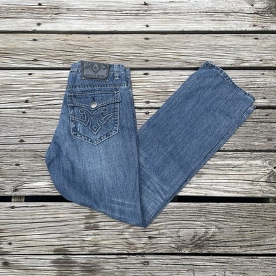 VTG  Y2K GOTH  GRUNGE  RAVE  JNCO Style MEK DENIM Jeans, BLUE  32x34  MILTON