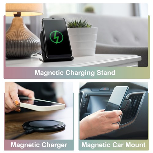 2Pcs Magnetic Sticker Ring, Universal Magnetic Adapter Ring, White - Afbeelding 8 van 8