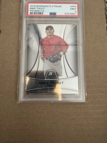 Mike Trout* - 2010 Bowman Platinum - Prospects  #PP5 (RC) PSA 9 Free Shipping
