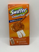 Swiffer Carpet Flick Refill Pack 12 Cleaning Cartridges Discontinued Sealed NEW