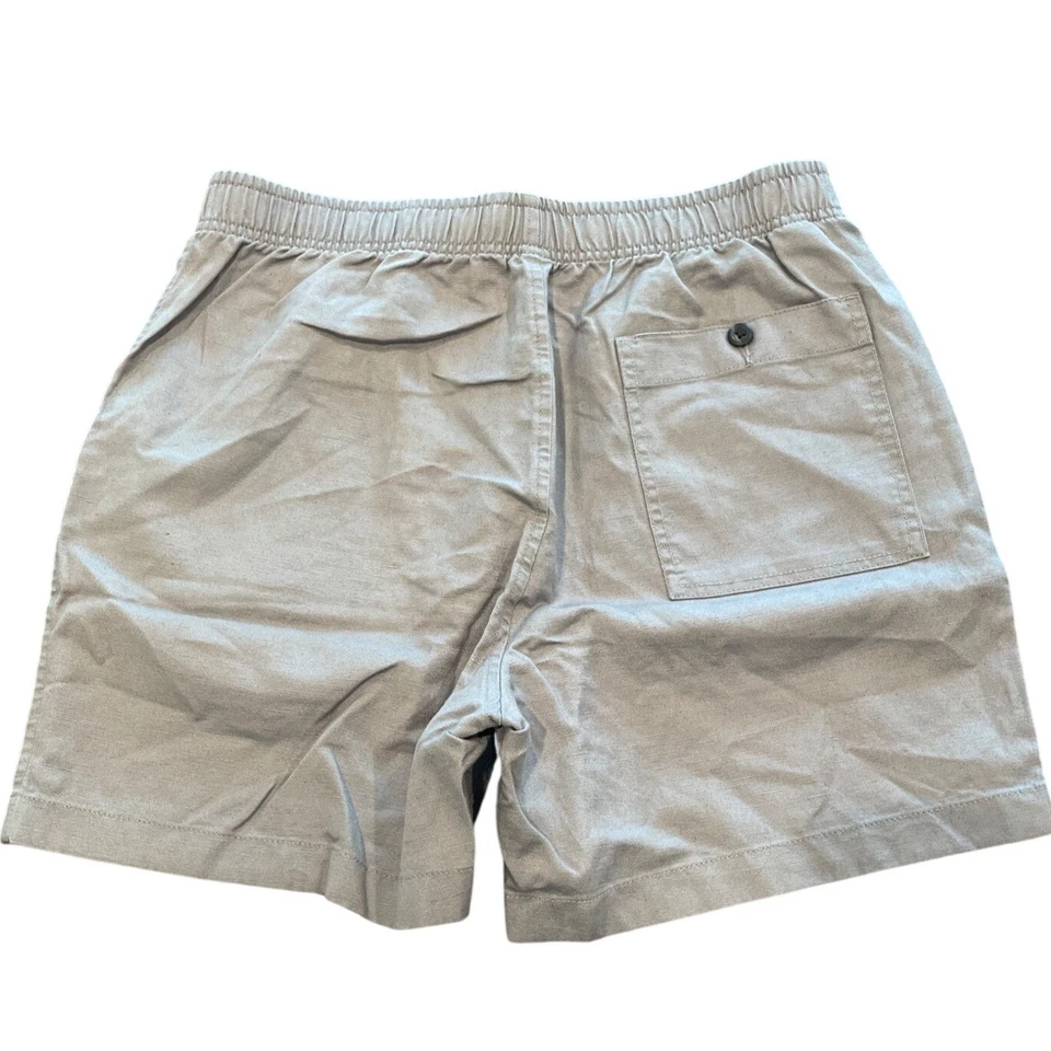 Новый с Ярлыками J. Crew мужчин M серый 5,5'' пирс короткий хлопок льняной смеси эластичный пояс CH204 - Изображение 4 из 4