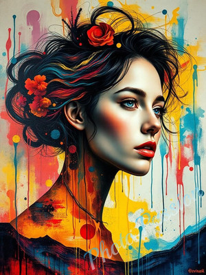 Foto A4 Portrait Frau Beauty Kunstportrait Poster Kunstdruck (4557)