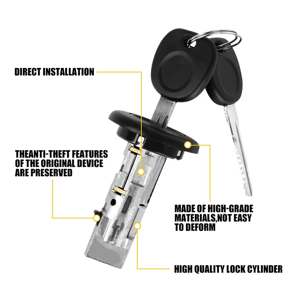 Cilindro de trava de ignição para 2003-2006 Chevrolet Silverado 2500 HD EOA - Imagem 2 de 4