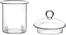 Replacement Glass Tea Infuser with Lid for 20.3Oz Teapot,Borosilicate Glass-Odor