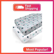 Changing Pad Cover for Boys Girls 2 Pack, Comfy Breathable Changing Table Cove