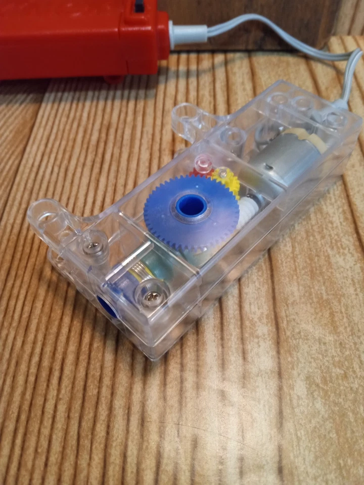 K'NEX Motor Power Pack Tethered Short Cable Red Clear Colored Gears Fwd Rev KNEX - Image 2 of 4