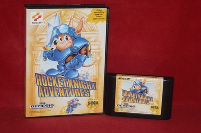 Rocket Knight Adventures (Sega Genesis, 1993) Authentic Game Cartridge + Case