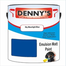 Dennys Emulsion Ceilings Paint - Sky Moonlight Blue