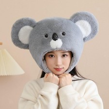 Comfortable Plush Koala Hat Cute Costume Hat for Holiday Easter Night Event