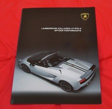 Lamborghini Gallardo LP570-4 Spyder - Technical Spec Booklet, Italian Text, 2010
