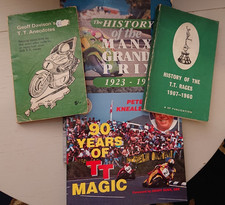 Isle of Man TT  &  Manx GP  Bundle of 4 interesting fascinating Books