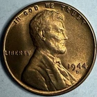 1944 D Uncirculated Lincoln Wheat Cent Exact Coin Imaged #LWC1713