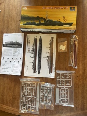 HMS ESKIMO DESTROYER 1941 Model Trumpeter - 1:700 Scale - READ DESC.