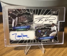 Wild Card Alumination Comix Randy Johnson Felix Hernandez Dual Auto 1/1