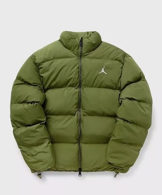 FB7331-340 Nike Jordan Essentials Poly Puffer WinterJacket Sky J Light Olive