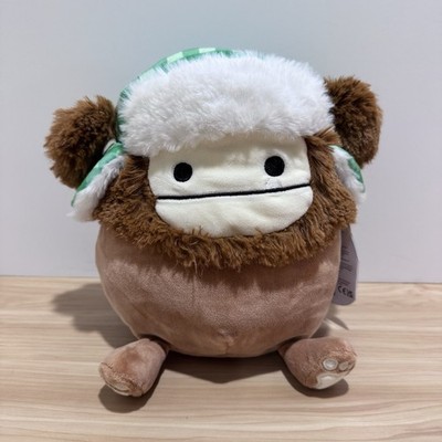 Original Squishmallows 7.5'' Benny The Bigfoot With Trapper Hat S-7 #433-7 NEW