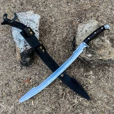 Custom Handmade Carbon Steel Blade Tactical Viking Sword | Hunting Sword Camping