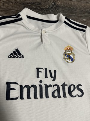 Vintage Adidas Real Madrid 2018 - 2019 home football jersey White