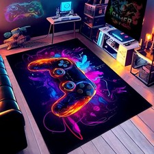 Cool Gaming Rug, 2.6  X5.2  Gamer Rug Boys Room Decor, Gamepad Controller Player