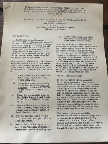 Vintage 1970s Hazardous Waste Disposal Clean-up Incinerator Papers & Photographs - Picture 2 of 7