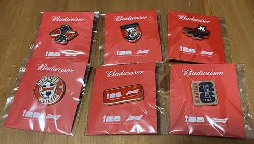 FIFA 26 World Cup Budweiser 6 Pins  Complete Set