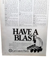 Cal Custom Hawk 1981 Auto Horn Ad Vintage Musical Car Horn La Cucaracha Dixie