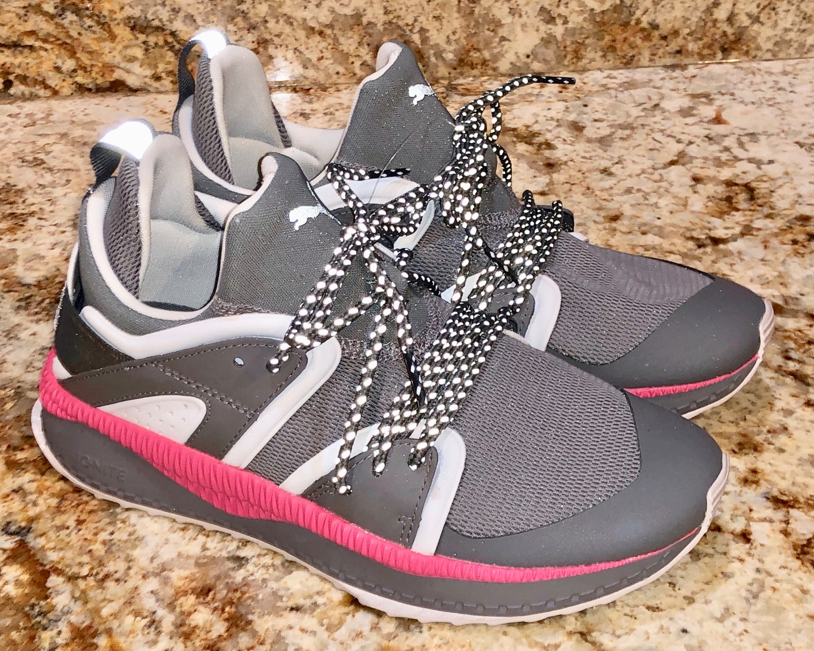 PUMA Tsugi Blaze X Staple Lt Dk Grey Pink Training Shoes Sneakers Mens Youth 6.5