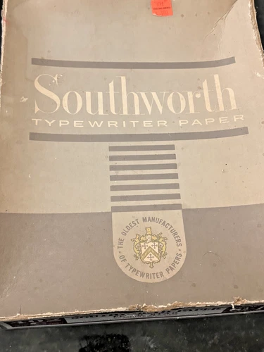Vintage Southworth Four Star Paper Ream 25% Cotton Fiber USA Stationery