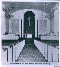 1963 Photo Interior Of Mentor Methodist Church Sanctuary Mentor O.H Religion 6X8