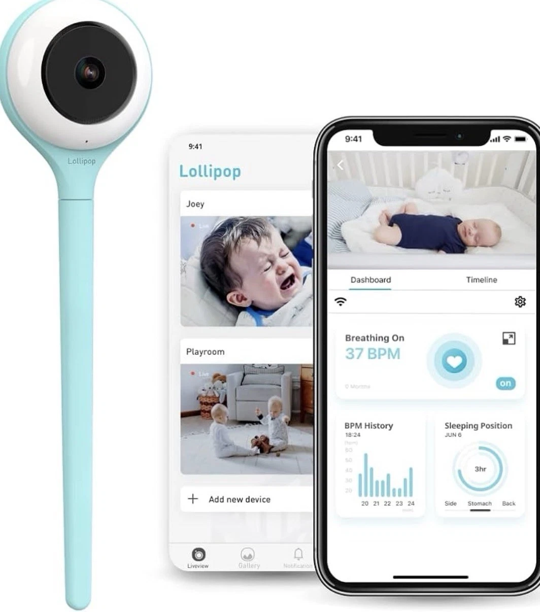 Lollipop CABC-LOL01 Baby Monitor Camera / Pistachio Brand New!!
Opens in a new window or tab
