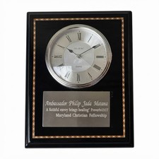 Danbury Quartz Wall Clock Collectible US Ambassador Diplomatic Gift, 13" x 10"