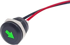 Green 12v Led Metal Signal Indicator Light With Single Arro Size Single Arrow