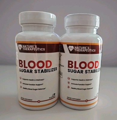2X Nature's Therapeutics Blood Sugar Stabilizer 30 Capsules Exp. 6/27