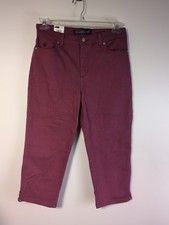 Gloria Vanderbilt Amanda Capri Classic Rise, Women's 8, Purple NWT