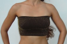 Seamless Strapless Bandeau Tube Top Bra Brown FREE SHIPPING TO U.S.