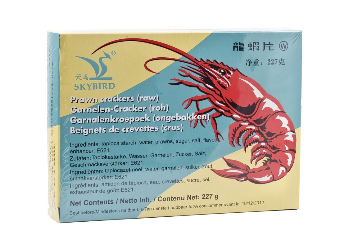 Garnelen-Cracker Rohlinge von Skybird 227g | Garnelenchips | Krabbenchips