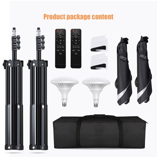 Softbox Light Kit Photo Studio Photography Continuous Lighting Stand Set H6D5 - Picture 10 of 10