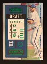 2020 Contenders Baseball Joey Gallo Rangers Green Foil SP /299 Card #47