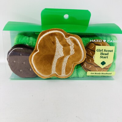 Girl Scout Hard Candy Head Start Get Ready Headband Plush Spa Band Cookies