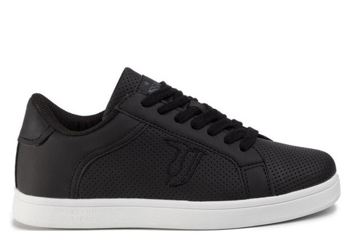 Scarpe donna Trussardi 0528 sneakers casual basse comode sportive traforate nere - Imagen 3 de 7