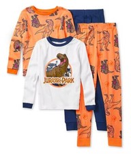 New Jurassic Park Boys' 4-Piece Pajamas Set 4 6 8 10