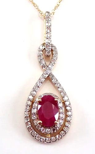 ESSENS - Orecchini Princess Diana – Rubino Sintetico – Sistema a Monachella - Argento 925 – Gioiello da donna