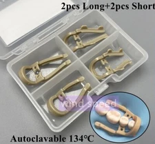 4pcs Dental Rubber Dam Clamps Soft Resin Distal Extenstion Clamp Premolar Clips