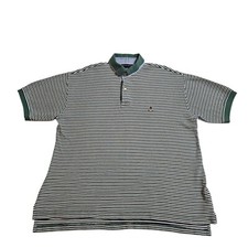 VTG Tommy Hilfiger Striped Polo Shirt Large Short Sleeve Golf Casual Classic Y2K
