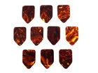 PENTAGON PLECTRUMS Bert Weedon style 10 Tortoiseshell Celluloid Picks 0.5mm