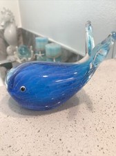 Glass Whale Beach Decor